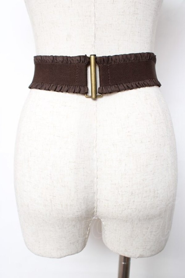 画像2: axes femme / カメオバックルゴムベルト  シルバー Y-25-12-12-039-AX-ZA-SZ-ZY (2)