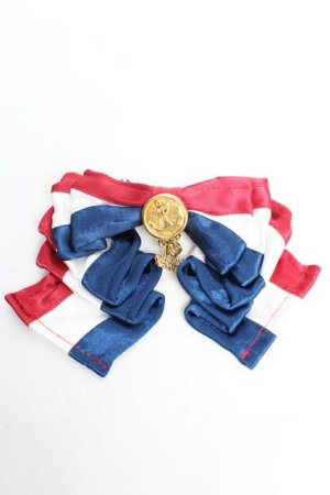 画像: ALICE and the PIRATES / A/Pトリコロールリボンバレッタ  トリコロール Y-25-12-12-043-PA-AC-SZ-ZY