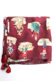 画像1: Jane Marple / Old Englandのスカーフ  ボルドー Y-25-12-12-046-JM-ZA-SZ-ZY (1)