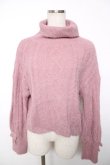 画像1: axes femme POETIQUE / フェザーヤーンタートルプルオーバー M ピンク Y-25-12-13-036-AX-TO-SZ-ZI (1)