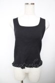 画像3: axes femme / ニットタンク×2WAYニット F 黒 Y-25-12-13-044-AX-TO-SZ-ZS (3)
