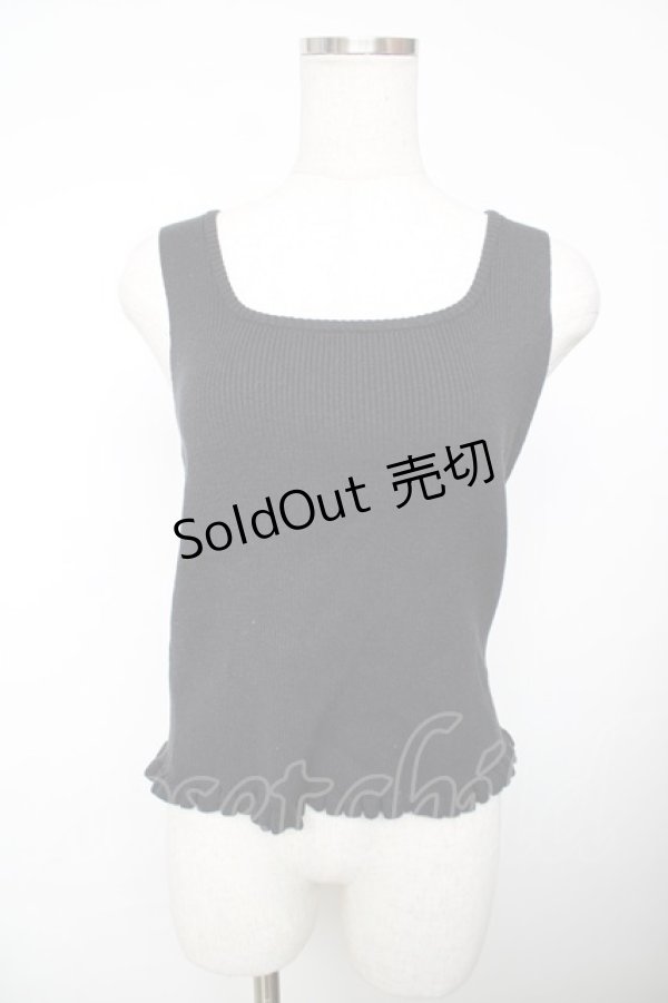 画像3: axes femme / ニットタンク×2WAYニット F 黒 Y-25-12-13-044-AX-TO-SZ-ZS (3)