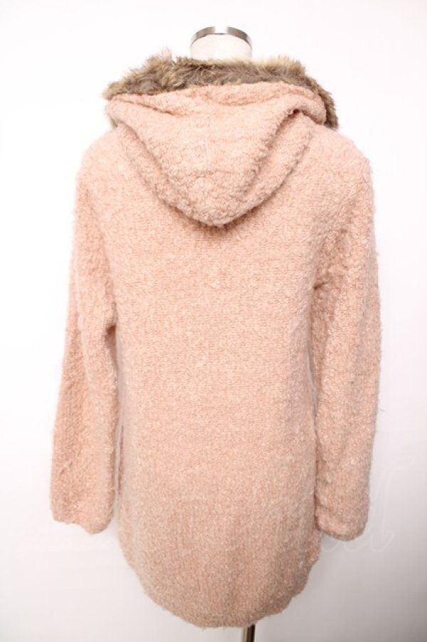 画像2: axes femme / ニットパーカー  ピンク Y-25-12-13-057-AX-TO-AS-ZS (2)