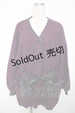 画像: axes femme / ディズニーヴィランズ/カーディガン M 紫 Y-25-12-13-058-AX-TO-SZ-ZI