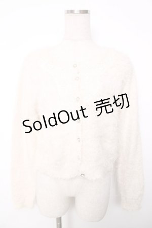 画像: axes femme / モチーフレース付きカーデ M 生成り Y-25-12-13-007-AX-TO-SZ-ZI