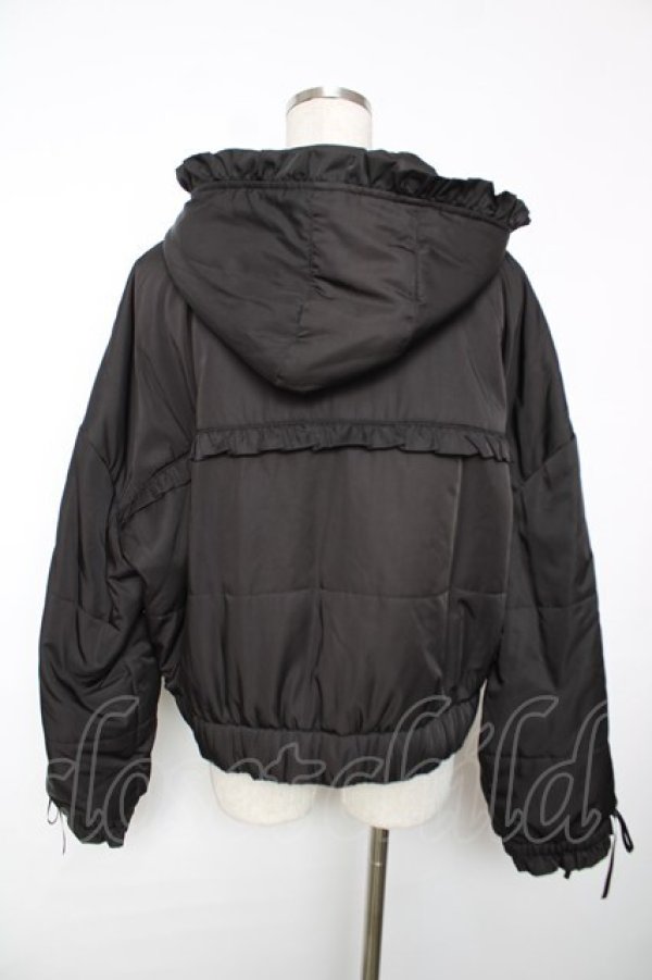 画像2: Honey Cinnamon / 袖レースアップ中綿ジャケット F 黒 Y-25-12-13-072-LO-JA-SZ-ZY (2)