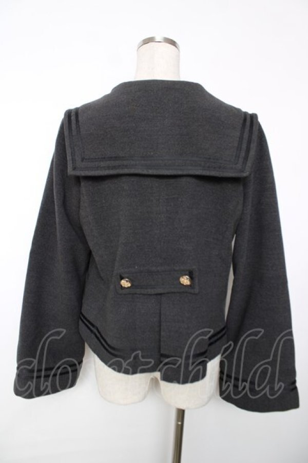 画像2: Amavel / クラウンエンブレセーラーポンチョコート F グレー Y-25-12-13-073-CA-CO-SZ-ZTC032 (2)