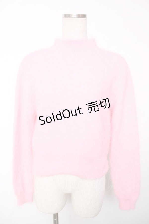 画像1: HONEY MI HONEY / バックオープンニット F ピンク Y-25-12-13-078-LO-TO-SZ-ZY (1)