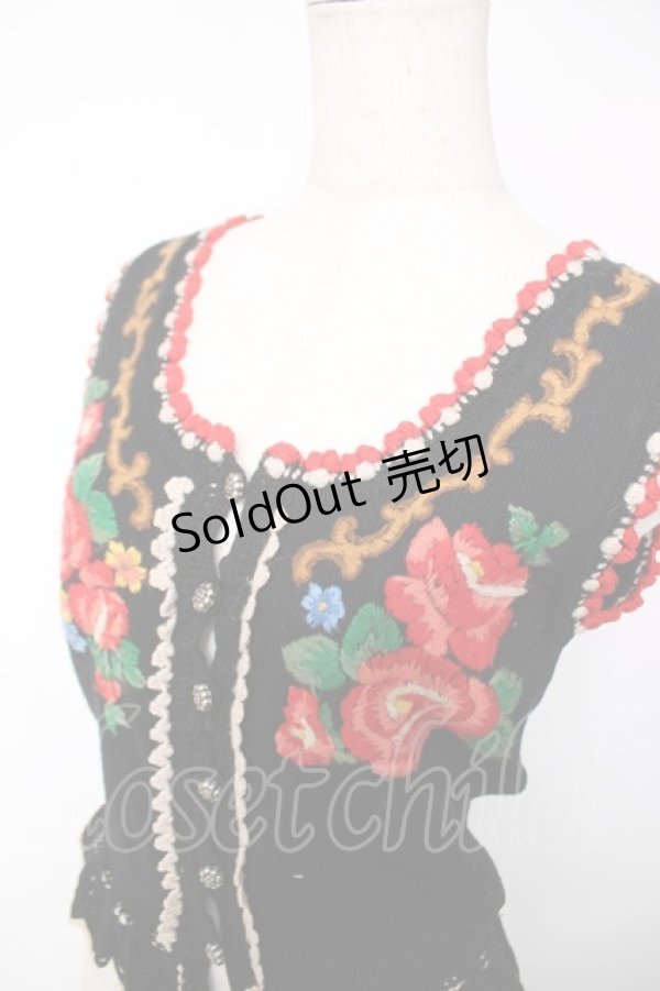 画像3: Jane Marple / ニットベスト M 黒 Y-25-12-13-080-JM-TO-SZ-ZI (3)