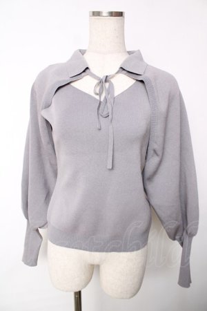 画像: an another angelus / ボレロアンサンブルニット F グレー Y-25-12-13-082-CA-TO-SZ-ZY