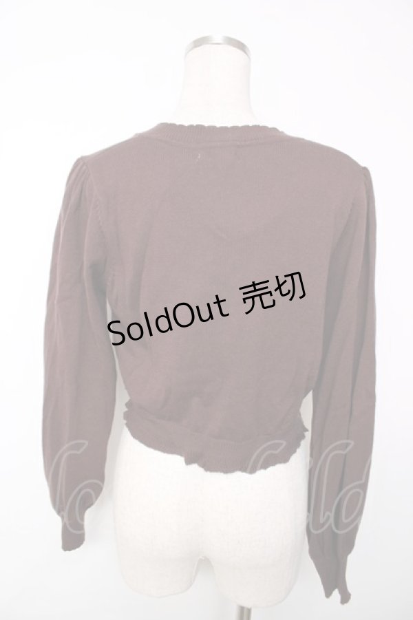 画像2: Amavel / 喫茶アマベルのショコラトリーカーディガン F ブラウン Y-25-12-13-087-CA-TO-SZ-ZY (2)