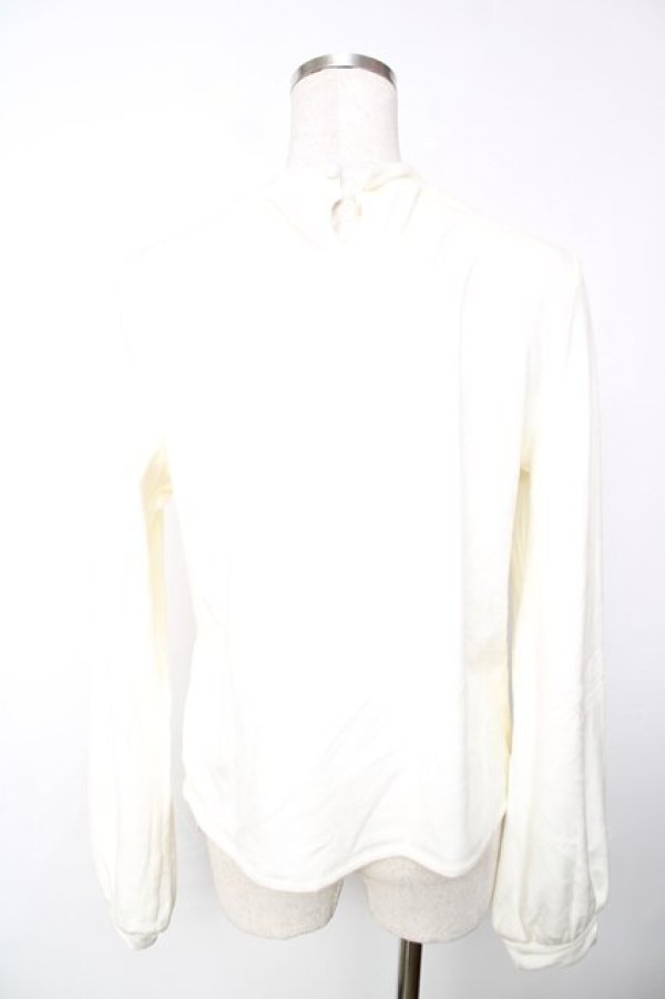 画像2: Amavel / ベロアチャイナトップス F アイボリー Y-25-12-13-089-CA-TO-SZ-ZI (2)