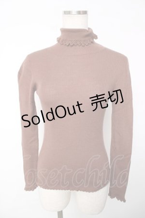 画像: Emily Temple cute / ハイネックリブニット  ブラウン Y-25-12-13-091-ET-TO-SZ-ZY