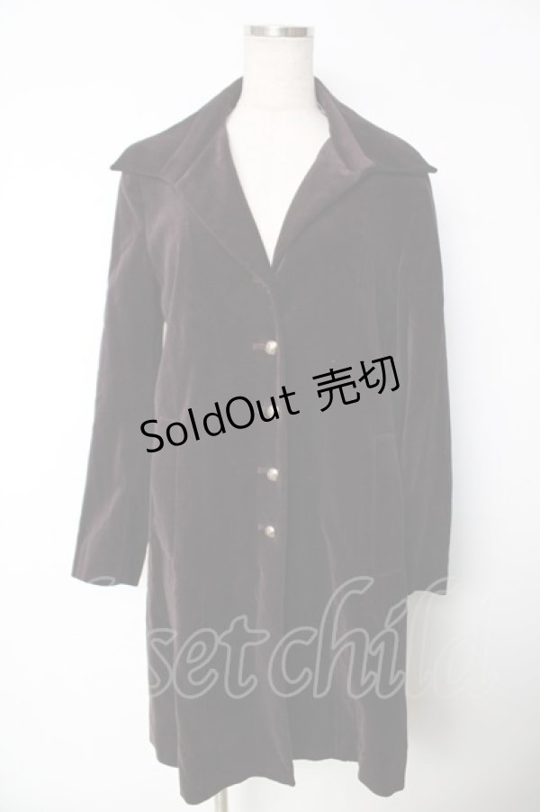 画像1: Jane Marple Dans Le Salon / 別珍コート M パープル Y-25-12-13-101-JM-CO-SZ-ZY (1)