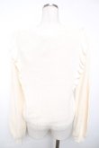 画像2: axes femme / 肩フリルニット F 生成り Y-25-12-13-011-AX-TO-SZ-ZY (2)