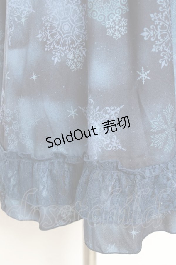 画像4: axes femme / 雪の結晶柄Aラインチュニック M 紺 Y-25-12-13-112-AX-OP-SZ-ZI (4)