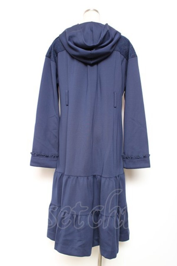 画像2: axes femme / ティアードコーディガン M 紺 Y-25-12-13-117-AX-JA-SZ-ZY (2)