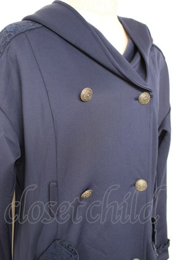 画像3: axes femme / ティアードコーディガン M 紺 Y-25-12-13-117-AX-JA-SZ-ZY (3)