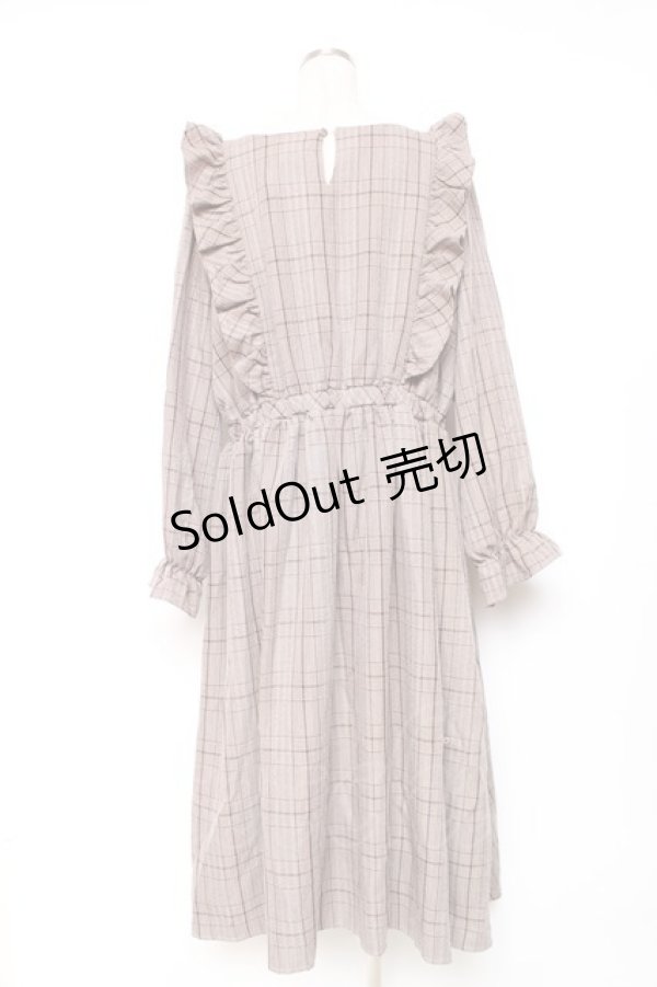 画像2: m petit by misako / チェックワンピース 3L 中茶 Y-25-12-13-120-LO-OP-SZ-ZY (2)