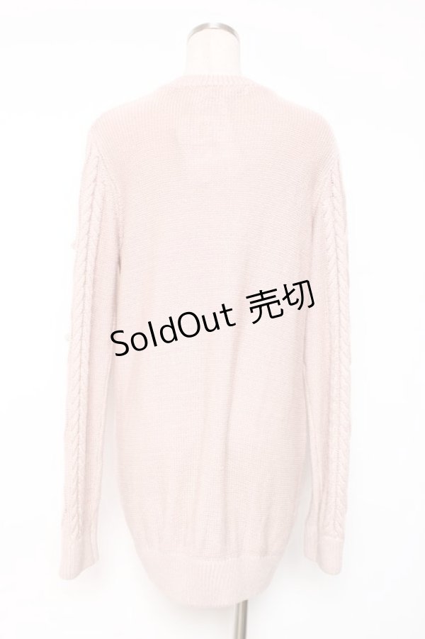 画像3: Ank Rouge / ロングニットカーディガン M ピンク Y-25-12-13-122-CA-TO-SZ-ZY (3)