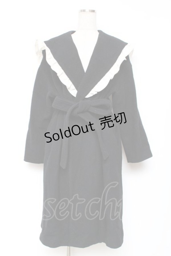 画像1: MILK / Palaceガウンコート  ブラック Y-25-12-13-123-ML-CO-SZ-ZY (1)