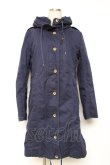 画像1: Franche Lippee / 裏ボアフード付きAラインコート M 紺 Y-25-12-13-128-LO-CO-SZ-ZI (1)