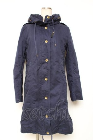 画像: Franche Lippee / 裏ボアフード付きAラインコート M 紺 Y-25-12-13-128-LO-CO-SZ-ZY
