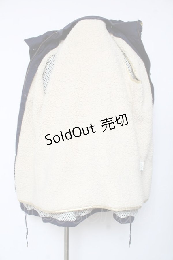 画像5: Franche Lippee / 裏ボアフード付きAラインコート M 紺 Y-25-12-13-128-LO-CO-SZ-ZI (5)