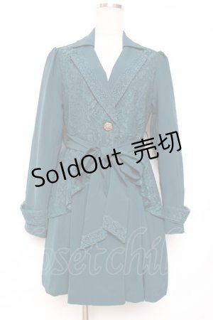 画像: axes femme / レース重ねクラシックコート M グリーン Y-25-12-13-130-AX-CO-SZ-ZY