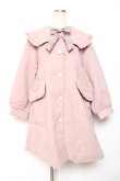 画像1: Amavel / フリル襟コート M ピンク Y-25-12-13-136-CA-OP-SZ-ZY (1)