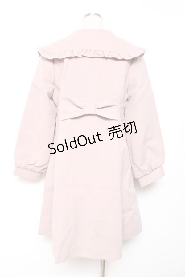 画像2: Amavel / フリル襟コート M ピンク Y-25-12-13-136-CA-OP-SZ-ZY (2)