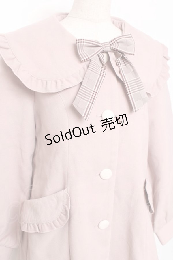 画像3: Amavel / フリル襟コート M ピンク Y-25-12-13-136-CA-OP-SZ-ZY (3)