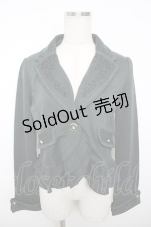 画像: axes femme / ダークオーナメント柄ジャケット M グリーン Y-25-12-13-023-AX-JA-SZ-ZY