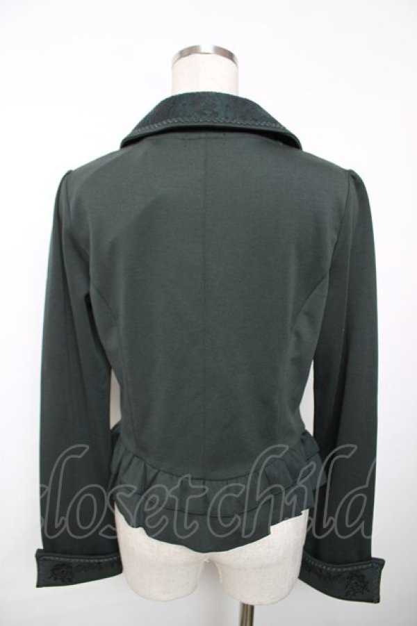画像2: axes femme / ダークオーナメント柄ジャケット M グリーン Y-25-12-13-023-AX-JA-SZ-ZS (2)