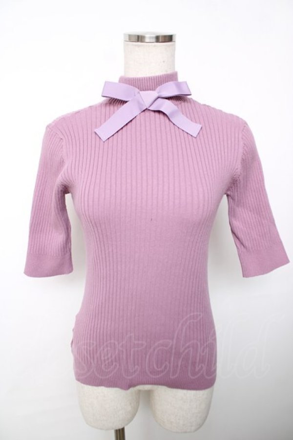 画像1: F＆A / ハイネックリブニット  ピンク Y-25-12-13-025-LO-TO-SZ-ZI (1)