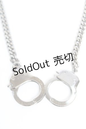 画像: BPN / 手錠モチーフネックレス  ブラック Y-25-12-17-001-GO-AC-SZ-ZY