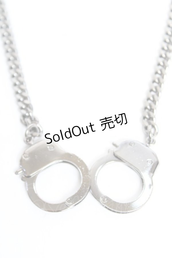 画像1: BPN / 手錠モチーフネックレス  ブラック Y-25-12-17-001-GO-AC-SZ-ZY (1)