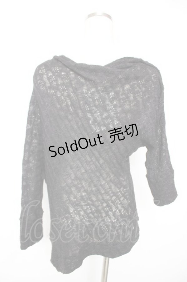 画像2: BPN / レースアシメトップス M 黒 Y-25-12-17-037-GO-TO-SZ-ZY (2)