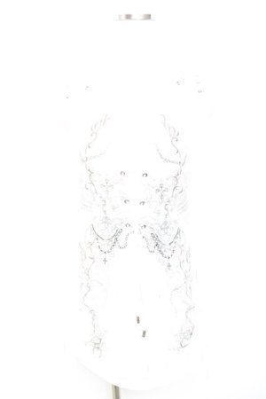 画像: Rozen Kavalier / プリントノースリーブトップス  白 Y-25-12-17-039-OO-TO-SZ-ZY