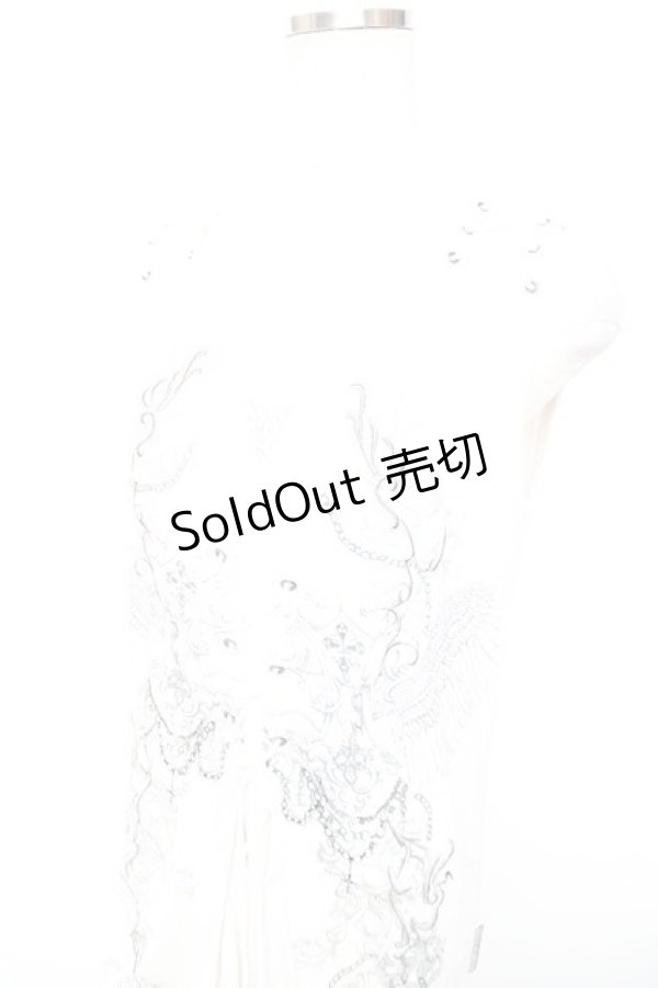 画像3: Rozen Kavalier / プリントノースリーブトップス  白 Y-25-12-17-039-OO-TO-SZ-ZY (3)