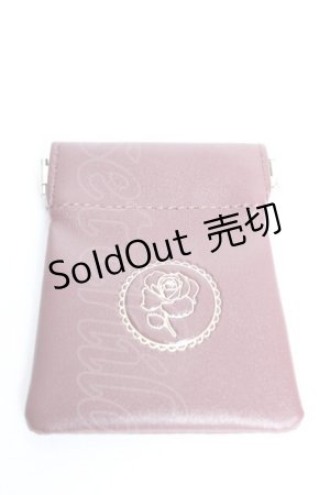 画像: axes femme / 薔薇型押し小物ケース  ボルドー Y-25-12-17-007-AX-ZA-SZ-ZT445-F005