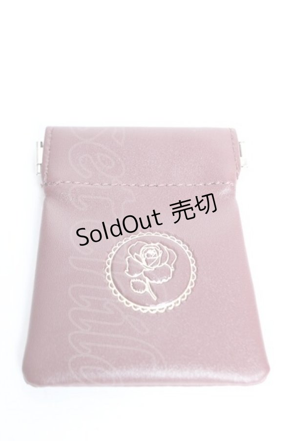 画像1: axes femme / 薔薇型押し小物ケース  ボルドー Y-25-12-17-007-AX-ZA-SZ-ZT445-F005 (1)