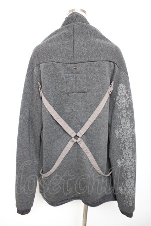 画像2: Rozen Kavalier / 後ろハーネス裏起毛パーカー  グレー Y-25-12-17-043-OO-TO-SZ-ZY (2)
