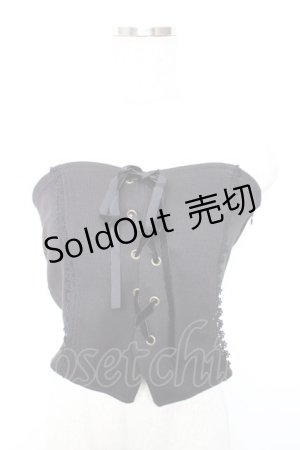 画像: axes femme / リブカットソービスチェ M 黒 Y-25-12-17-045-AX-TO-SZ-ZY