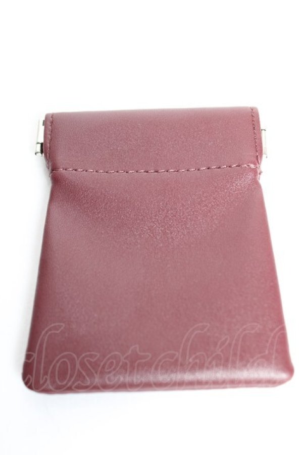 画像2: axes femme / 薔薇型押し小物ケース  ボルドー Y-25-12-17-007-AX-ZA-SZ-ZY (2)