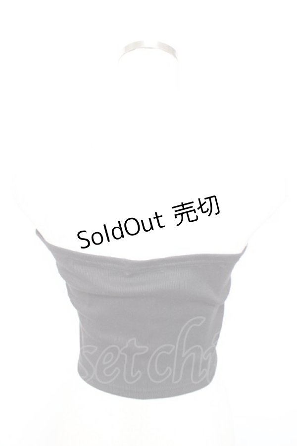 画像2: axes femme / リブカットソービスチェ M 黒 Y-25-12-17-045-AX-TO-SZ-ZY (2)