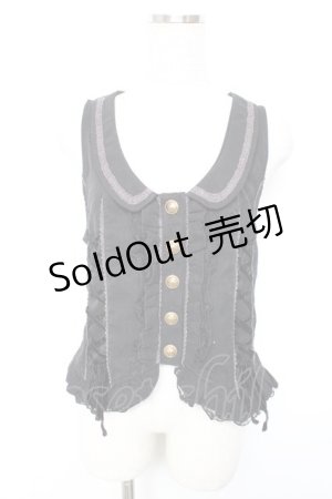 画像: axes femme / サイドレースUPベスト  黒 Y-25-12-17-047-AX-TO-SZ-ZY