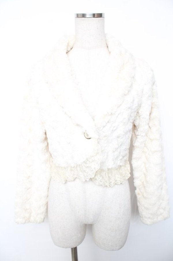 画像1: axes femme / ショートファージャケット  生成り Y-25-12-17-054-AX-TO-SZ-ZY (1)