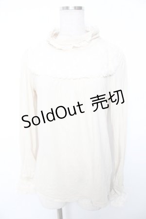 画像: axes femme / ボア切り替えタートルインナープルオーバー  生成り Y-25-12-17-056-AX-TO-SZ-ZY