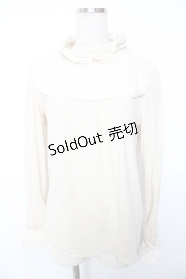 画像1: axes femme / ボア切り替えタートルインナープルオーバー  生成り Y-25-12-17-056-AX-TO-SZ-ZY (1)